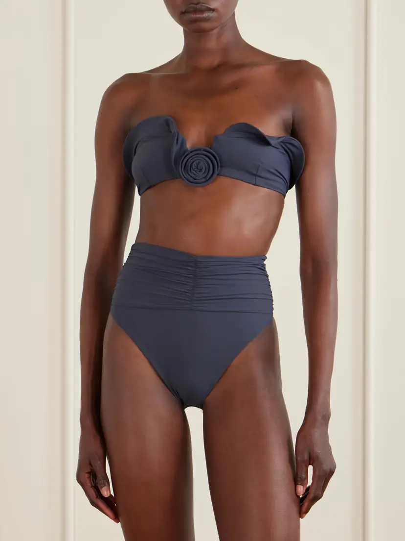 Magda Butrym Appliquéd Ruched Bikini Briefs | Thumbnail 2