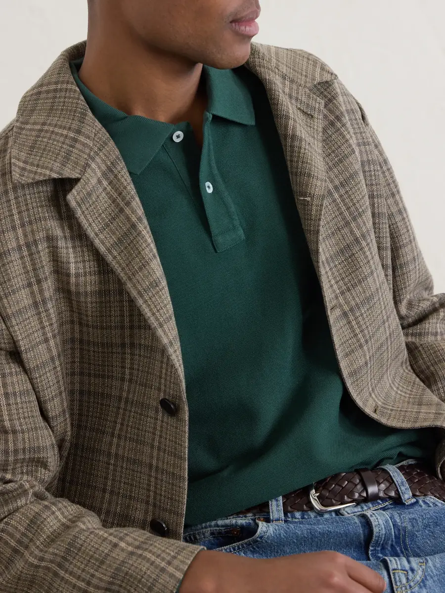 Drake's Cotton-Piqué Polo Shirt - Men | Thumbnail 5 Drake's Cotton-Piqué Polo Shirt - Men | Thumbnail 5