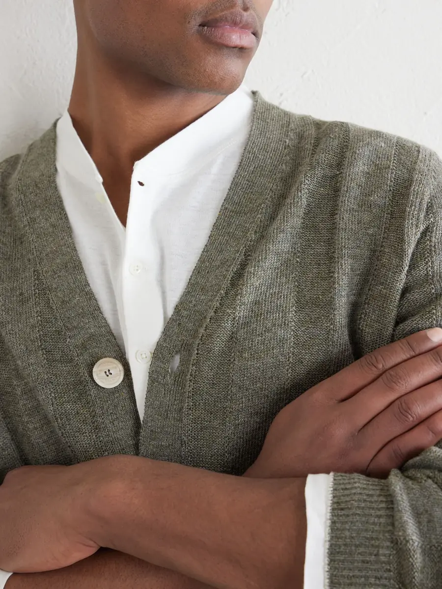 Brunello Cucinelli Linen and Cotton-Blend Henley T-Shirt - Men | Thumbnail 5 Brunello Cucinelli Linen and Cotton-Blend Henley T-Shirt - Men | Thumbnail 5