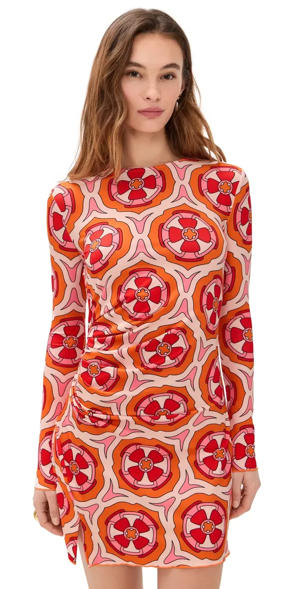 Eywasouls Malibu Hazel Dress Pink Retro Radiance | Image 1 Eywasouls Malibu Hazel Dress Pink Retro Radiance | Image 1
