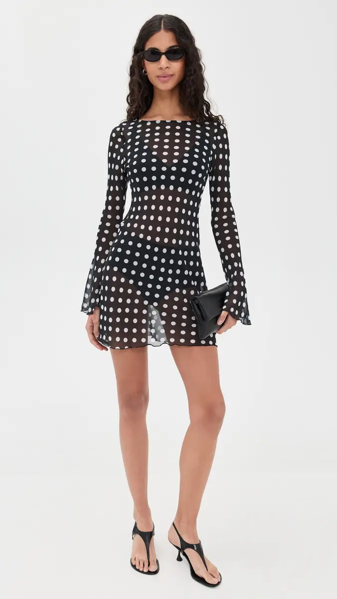 Bella Venice The Britain Dress Black and White Dot | Thumbnail 5 Bella Venice The Britain Dress Black and White Dot | Thumbnail 5