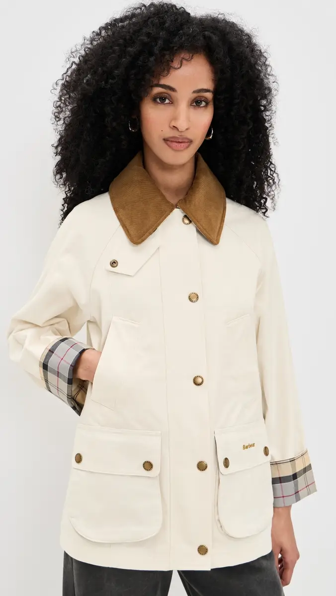 Barbour Modern Beadnell Casual Jacket Light Pearl/Dress | Thumbnail 2 Barbour Modern Beadnell Casual Jacket Light Pearl/Dress | Thumbnail 2