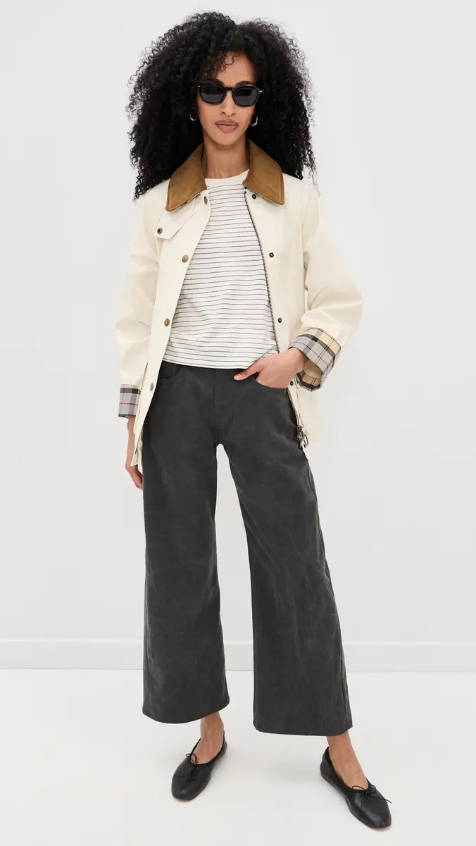 Barbour Modern Beadnell Casual Jacket Light Pearl/Dress | Thumbnail 5 Barbour Modern Beadnell Casual Jacket Light Pearl/Dress | Thumbnail 5