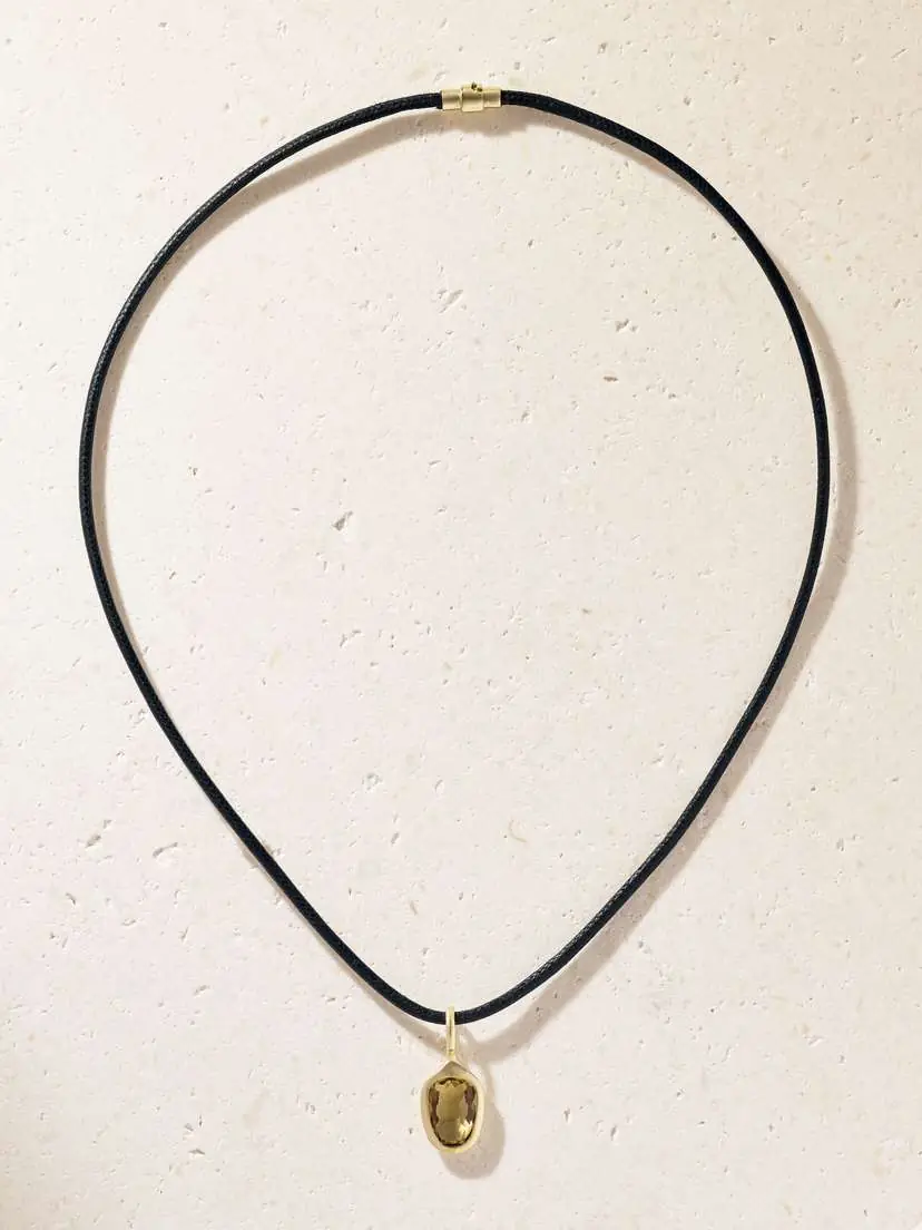 By Pariah Prism Orbit 14-karat Recycled Gold, Topaz Necklace | Thumbnail 4