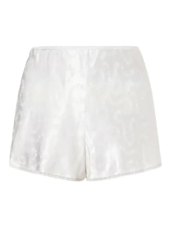 DÔEN Loren Floral Lenzing™ Ecovero™-blend Satin-jacquard Shorts