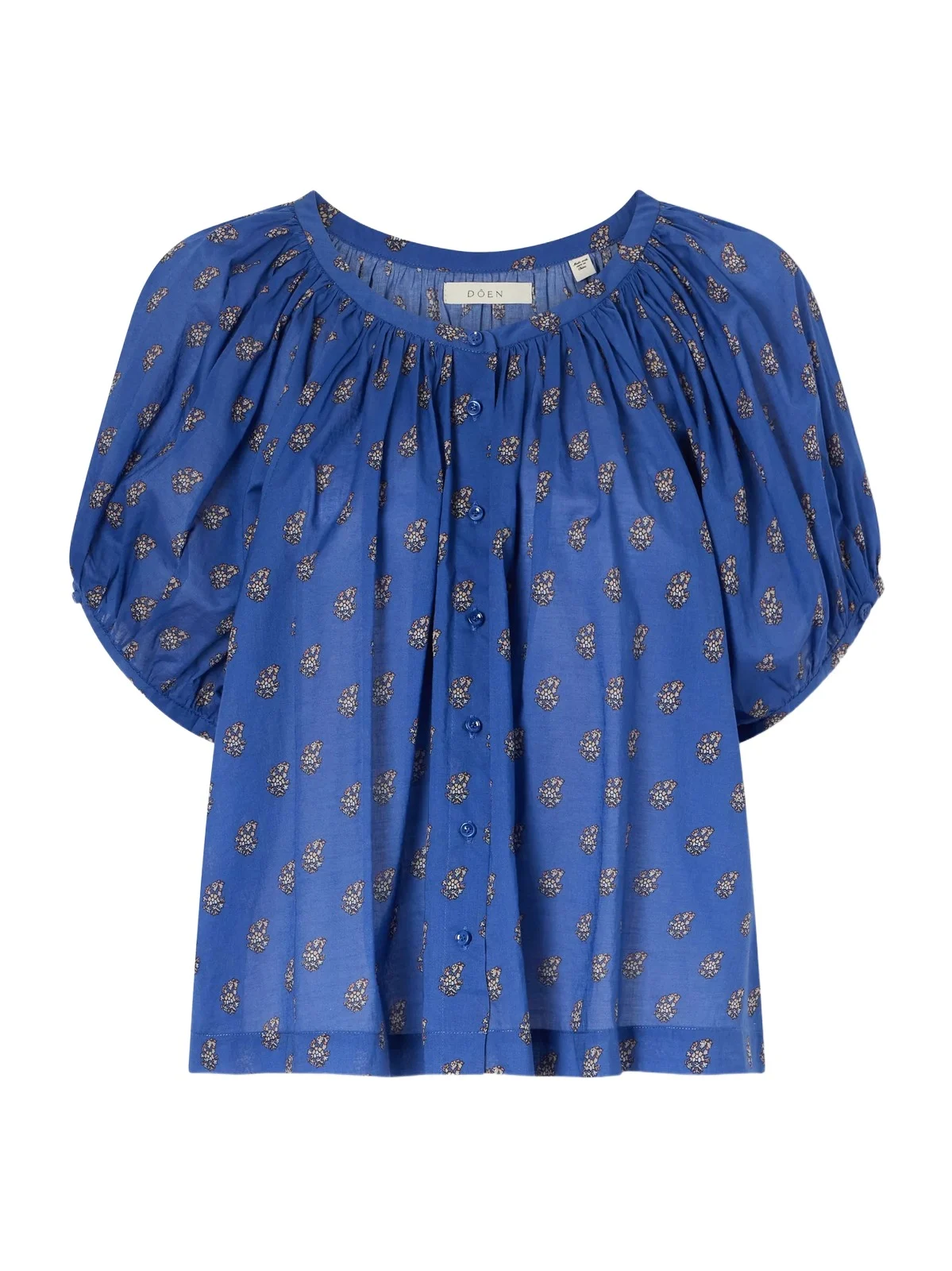 June Floral-printed Cotton Top June Floral-printed Cotton Top