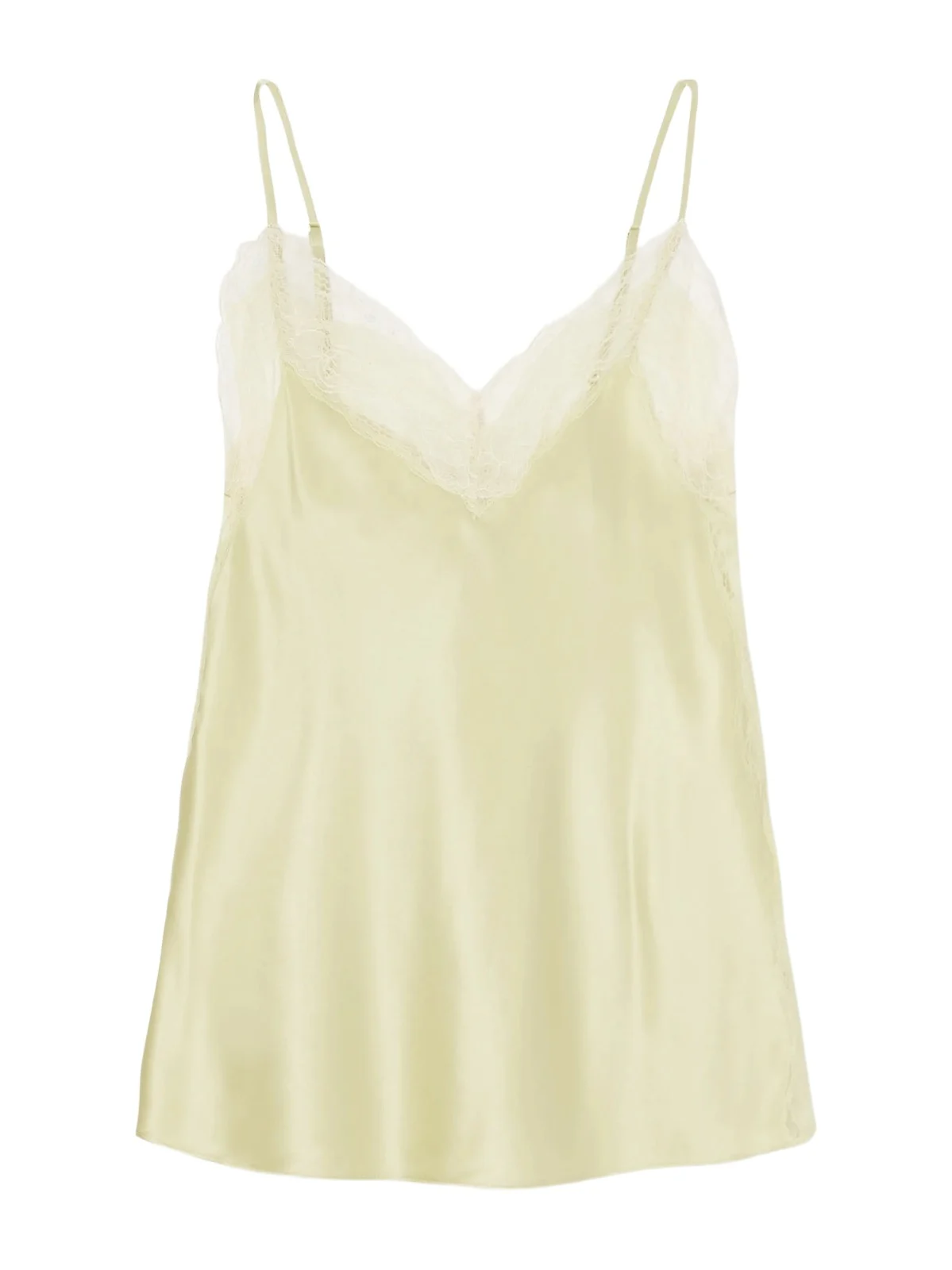 Johantan Lace-trimmed Silk-blend Satin Blouse
