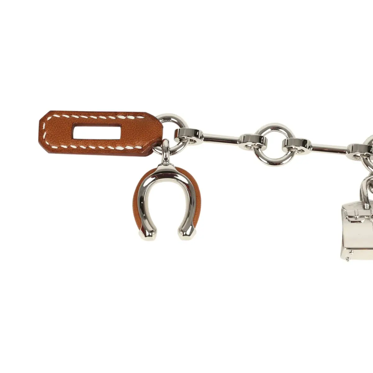 HERMÈS Hermes Bijou De Sac Charm Fauve Barenia Palladium Hardware | Thumbnail 3 HERMÈS Hermes Bijou De Sac Charm Fauve Barenia Palladium Hardware | Thumbnail 3