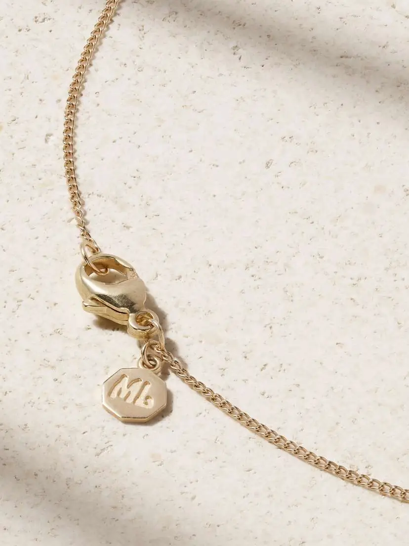 Marlo Laz Wee Porte Bonheur + Mini Per Chi Sogna 14-karat Gold Diamond Necklace | Thumbnail 3 Marlo Laz Wee Porte Bonheur + Mini Per Chi Sogna 14-karat Gold Diamond Necklace | Thumbnail 3