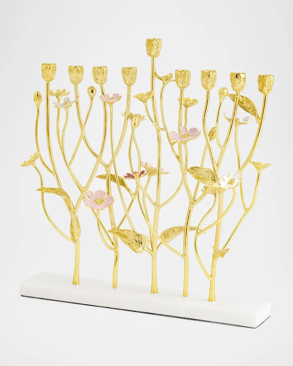 Michael Aram Wildflowers Menorah | Thumbnail 2 Michael Aram Wildflowers Menorah | Thumbnail 2