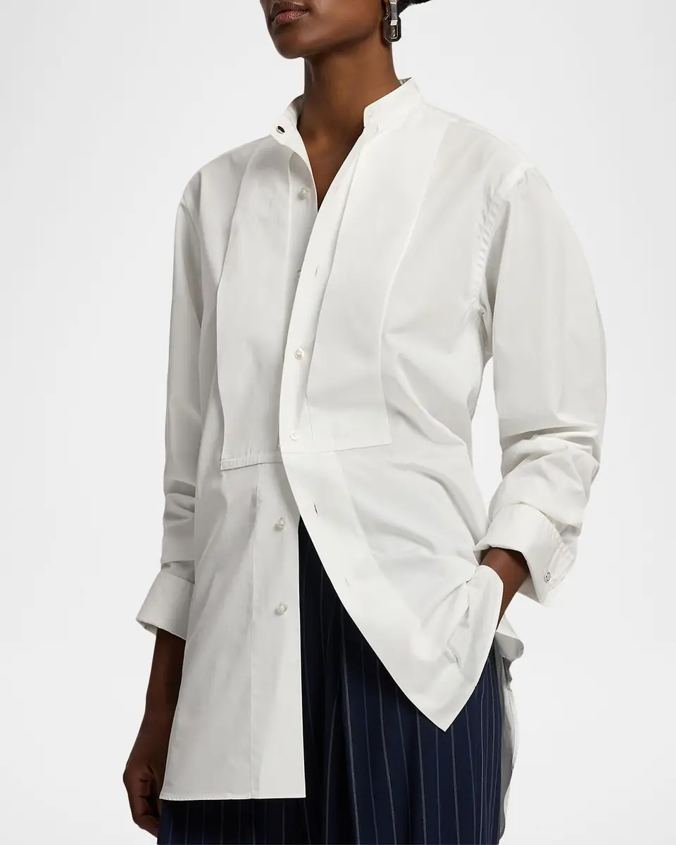 Ralph Lauren Collection Kirstin Cotton Broadcloth Shirt | Thumbnail 5 Ralph Lauren Collection Kirstin Cotton Broadcloth Shirt | Thumbnail 5