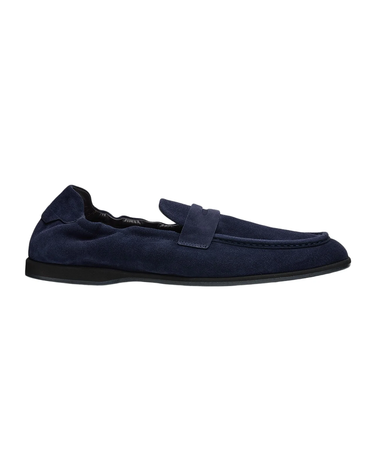 Men's Suede Flex-Sole Penny Loafers