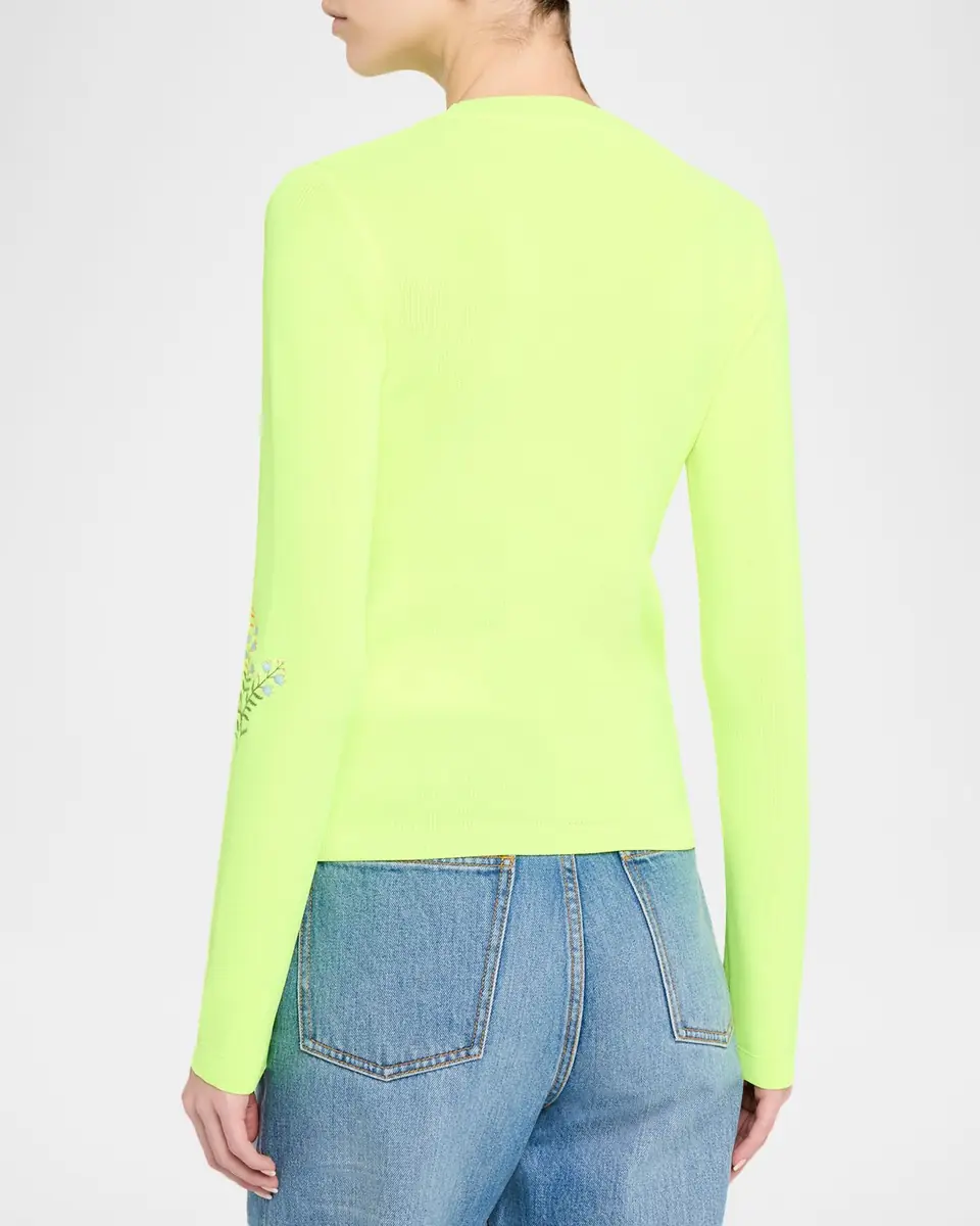 Essentiel Antwerp Jardens Embroidered Rib-Knit Sweater | Thumbnail 2 Essentiel Antwerp Jardens Embroidered Rib-Knit Sweater | Thumbnail 2