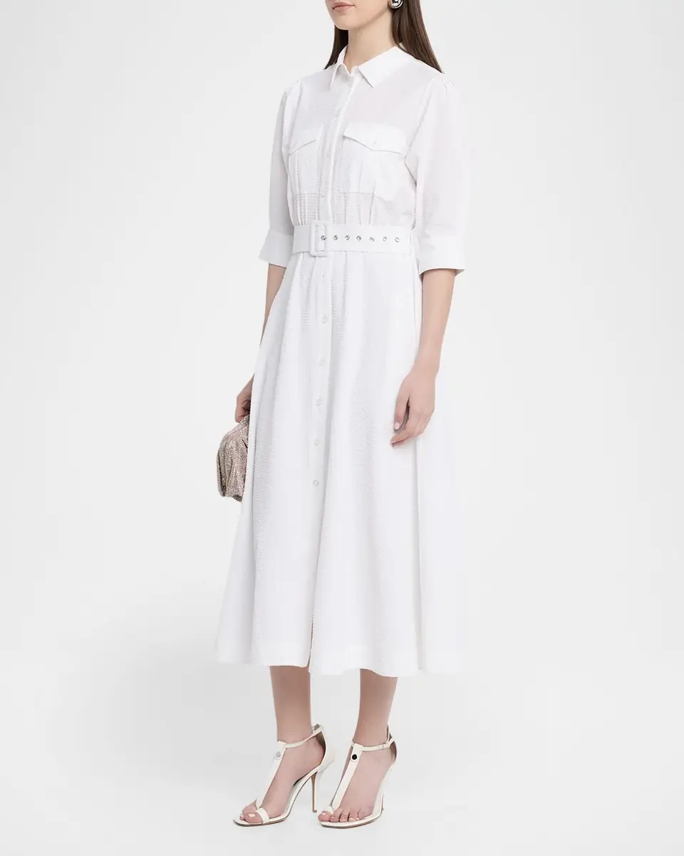 Essentiel Antwerp Jizo Belted Midi Shirtdress | Thumbnail 3 Essentiel Antwerp Jizo Belted Midi Shirtdress | Thumbnail 3