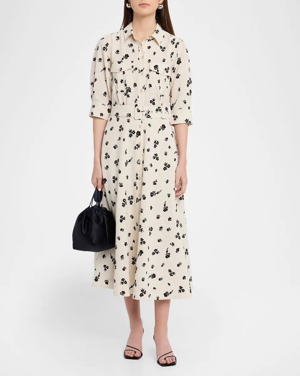 Essentiel Antwerp Jizo Belted Midi Shirtdress | Thumbnail 5 Essentiel Antwerp Jizo Belted Midi Shirtdress | Thumbnail 5