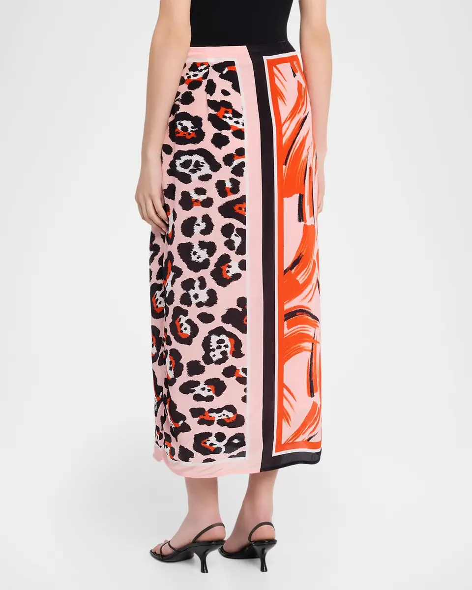Essentiel Antwerp Juanita Printed Draped Midi Skirt | Thumbnail 3 Essentiel Antwerp Juanita Printed Draped Midi Skirt | Thumbnail 3
