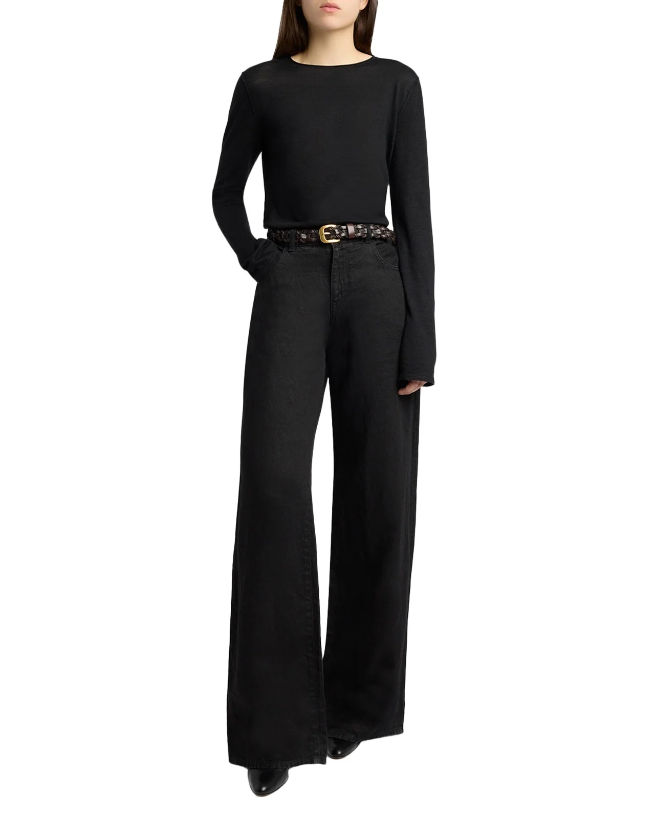 Eglitta Straight-Leg Linen Jeans Eglitta Straight-Leg Linen Jeans