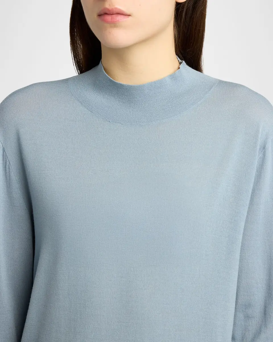 THE ROW Nari Mock-Neck Merino Wool Sweater | Thumbnail 4 THE ROW Nari Mock-Neck Merino Wool Sweater | Thumbnail 4
