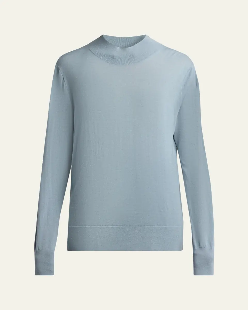 THE ROW Nari Mock-Neck Merino Wool Sweater | Thumbnail 5 THE ROW Nari Mock-Neck Merino Wool Sweater | Thumbnail 5