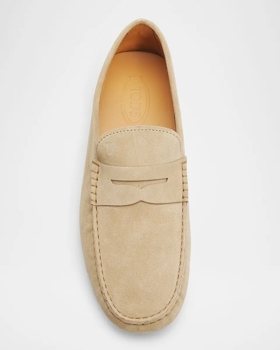 Tod's Men's Mocassino Gommino Suede Driving Shoes | Thumbnail 6 Tod's Men's Mocassino Gommino Suede Driving Shoes | Thumbnail 6