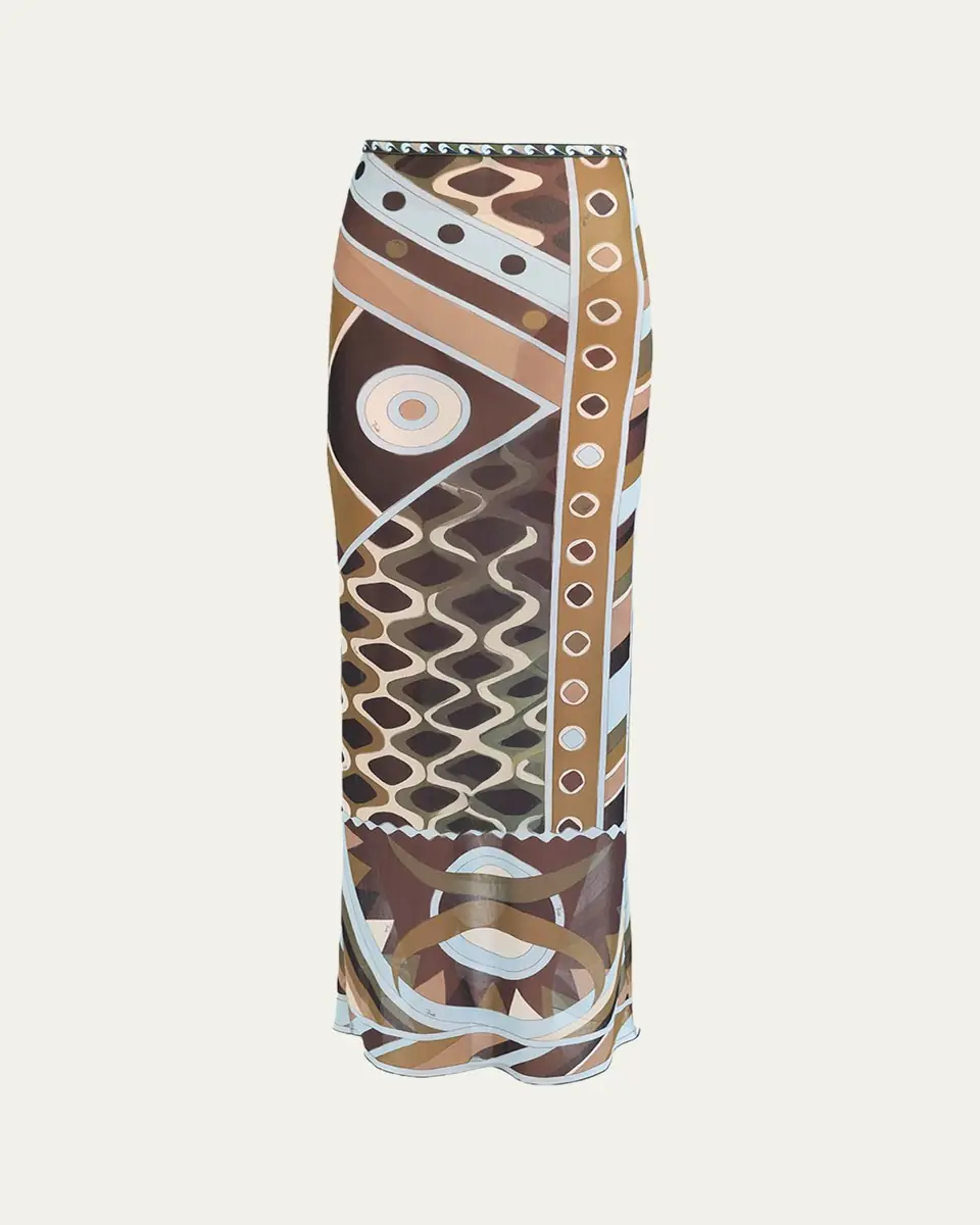 PUCCI Vivara Tulle Maxi Skirt | Thumbnail 5 PUCCI Vivara Tulle Maxi Skirt | Thumbnail 5