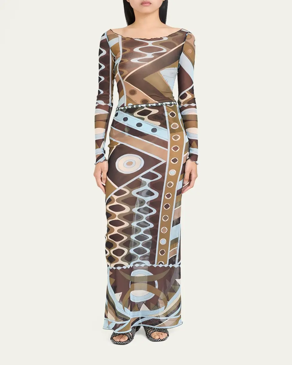 PUCCI Vivara Tulle Maxi Skirt | Thumbnail 6 PUCCI Vivara Tulle Maxi Skirt | Thumbnail 6