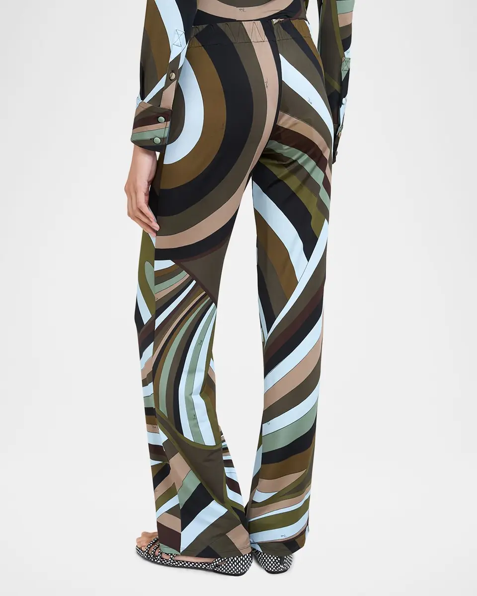 Pucci Iride Jersey Straight-Leg Pull-On Pants | Thumbnail 2 Pucci Iride Jersey Straight-Leg Pull-On Pants | Thumbnail 2