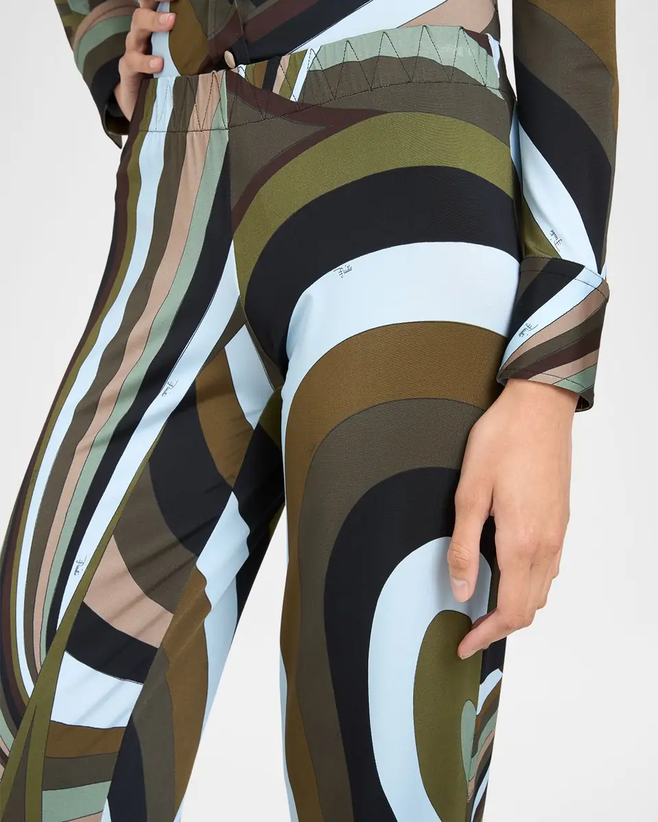 Pucci Iride Jersey Straight-Leg Pull-On Pants | Thumbnail 4 Pucci Iride Jersey Straight-Leg Pull-On Pants | Thumbnail 4