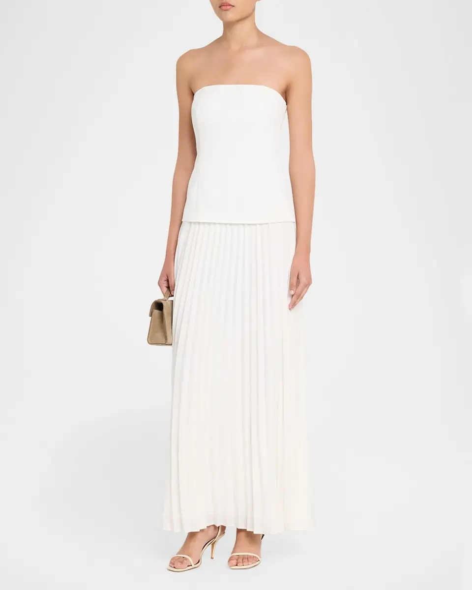 Generation Love Cody Pleated Strapless Dress | Thumbnail 3