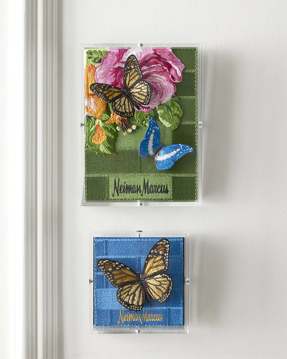 Stephen Wilson Studio "Floral Corner" Petite Embroidered Art | Thumbnail 5 Stephen Wilson Studio "Floral Corner" Petite Embroidered Art | Thumbnail 5