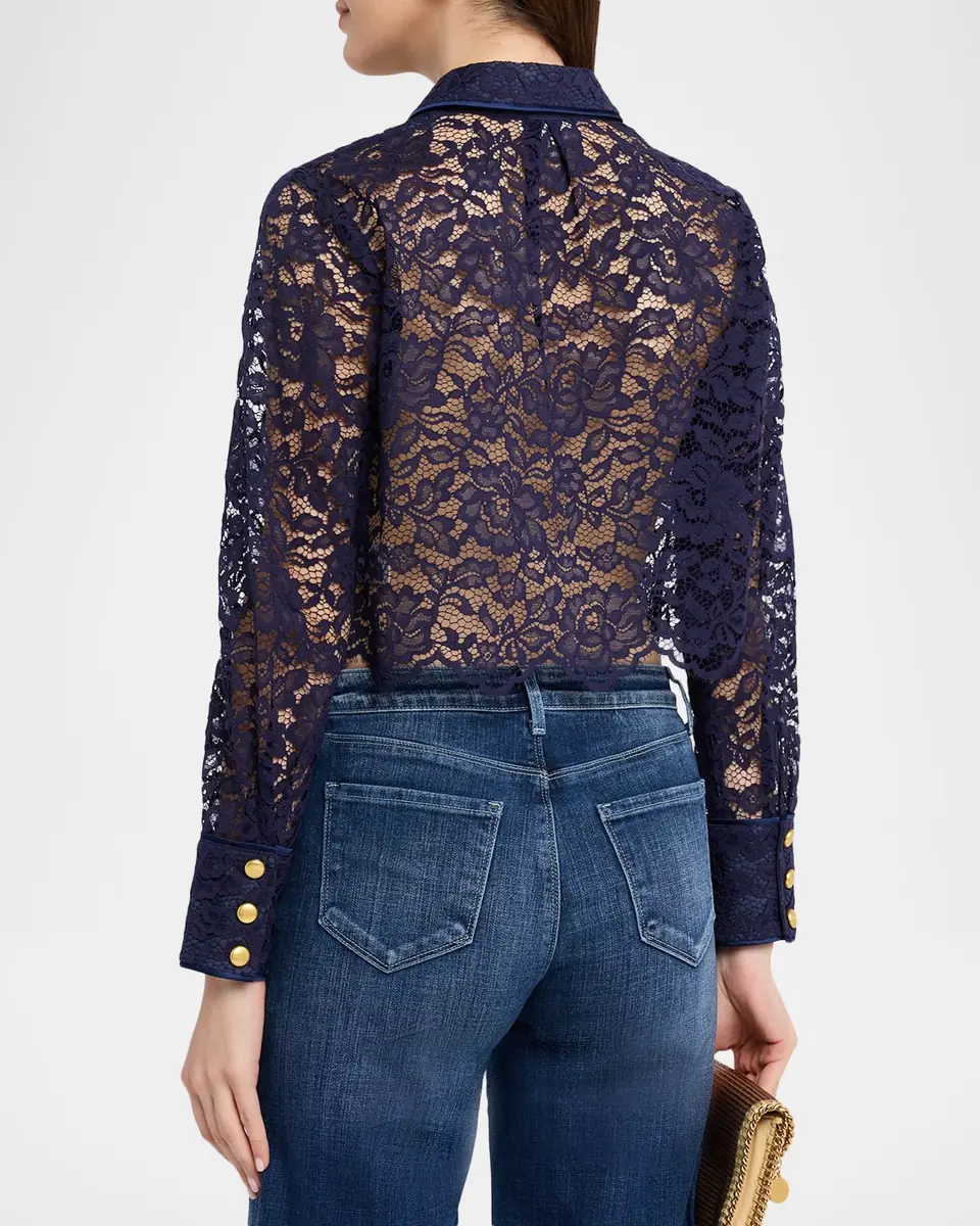 L'Agence Roelle Floral Lace Blouse | Thumbnail 3 L'Agence Roelle Floral Lace Blouse | Thumbnail 3