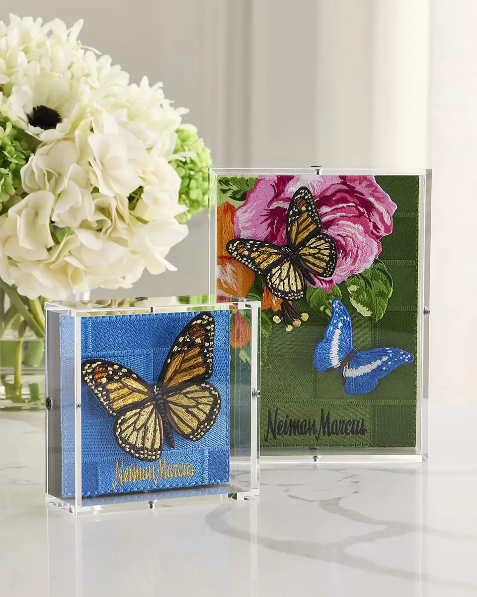Stephen Wilson Studio "The Butterfly" Petite Embroidered Art | Thumbnail 2 Stephen Wilson Studio "The Butterfly" Petite Embroidered Art | Thumbnail 2