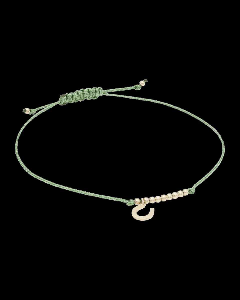 Sydney Evan 14K Gold Horseshoe Cord Bracelet | Thumbnail 2 Sydney Evan 14K Gold Horseshoe Cord Bracelet | Thumbnail 2