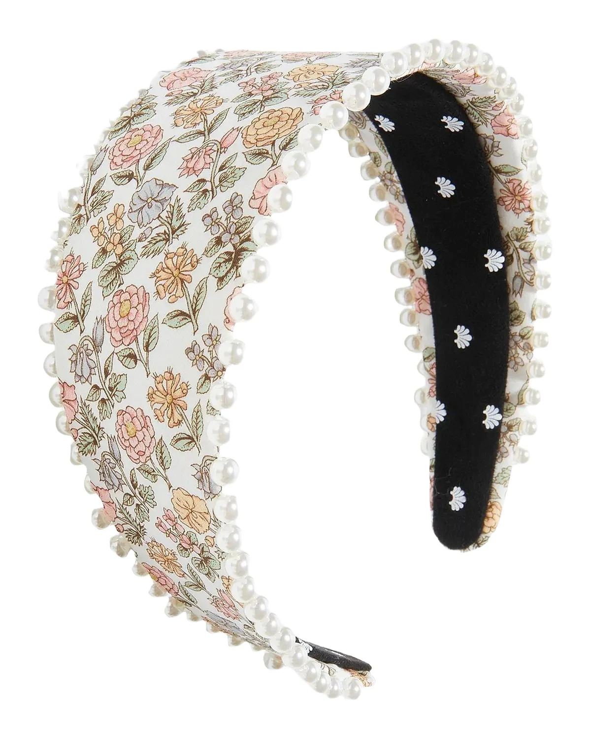 Lele Sadoughi Brigitte Liberty Imitation Pearl-Trim Headband