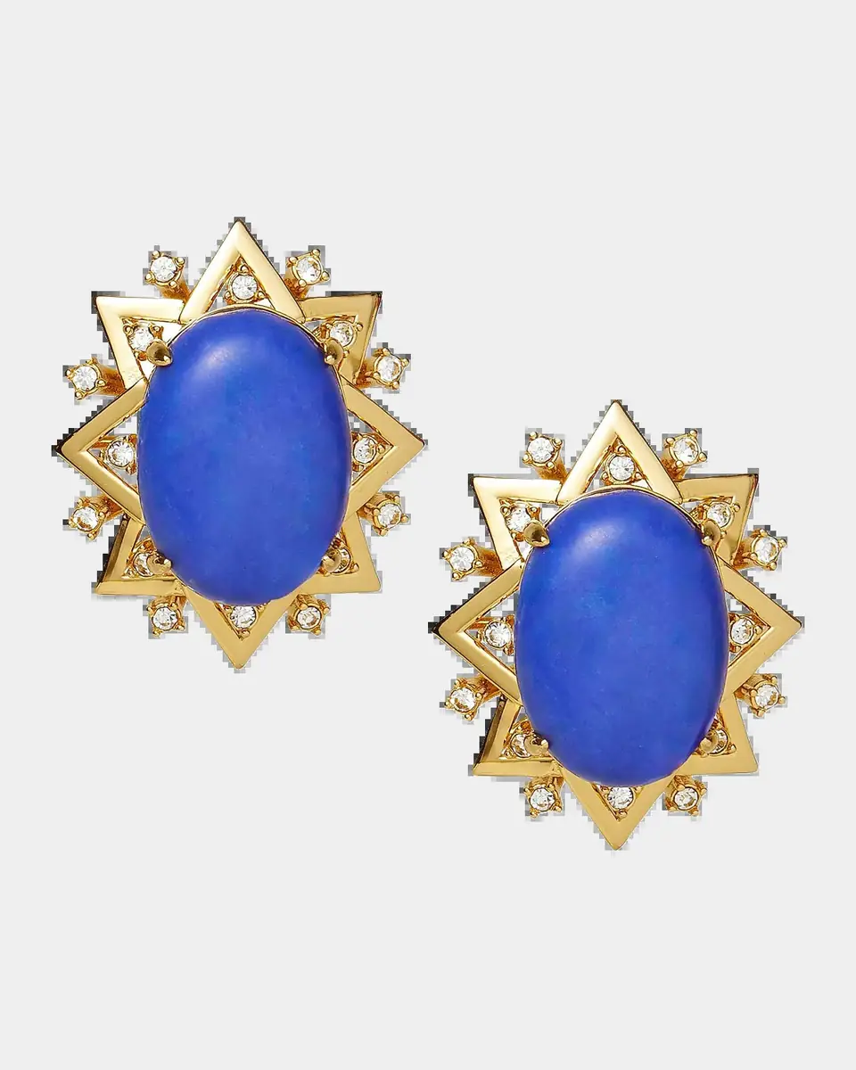 Lele Sadoughi Starlet 14K-Gold-Plated, Crystal & Resin Earrings | Thumbnail 2