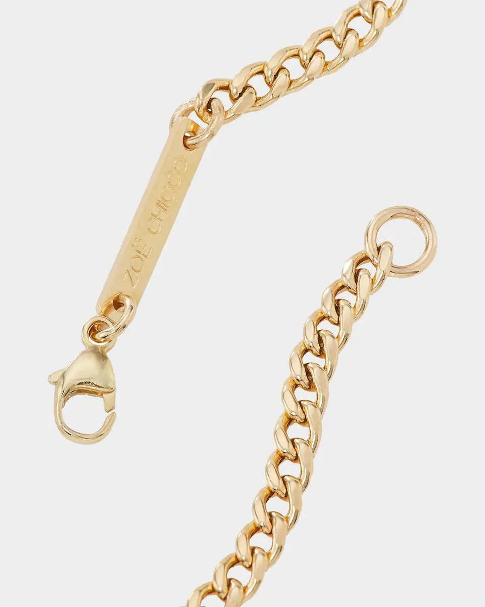 Zoë Chicco 14K Yellow Gold Mama Small Chain Bracelet | Thumbnail 3 Zoë Chicco 14K Yellow Gold Mama Small Chain Bracelet | Thumbnail 3