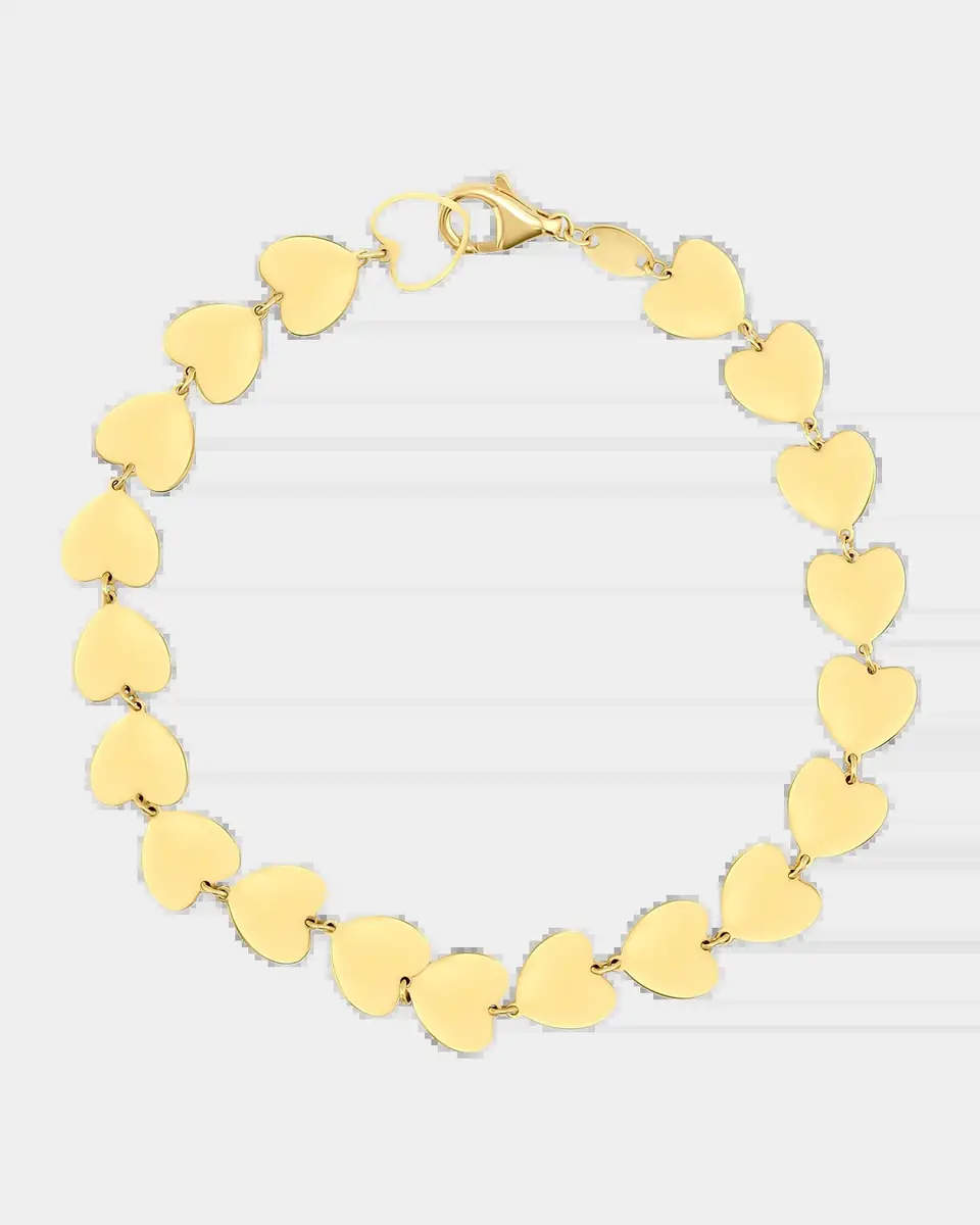JIA JIA Love 14K Yellow Gold Heart Bracelet | Thumbnail 2