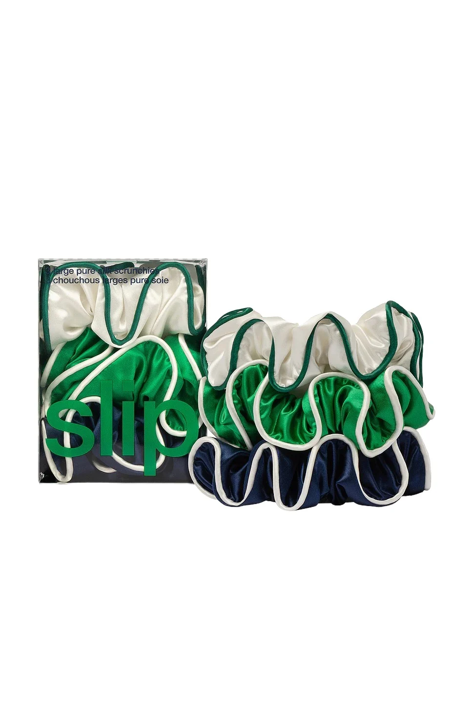 Pure Silk Large Scrunchies Set Of 3 Pure Silk Large Scrunchies Set Of 3