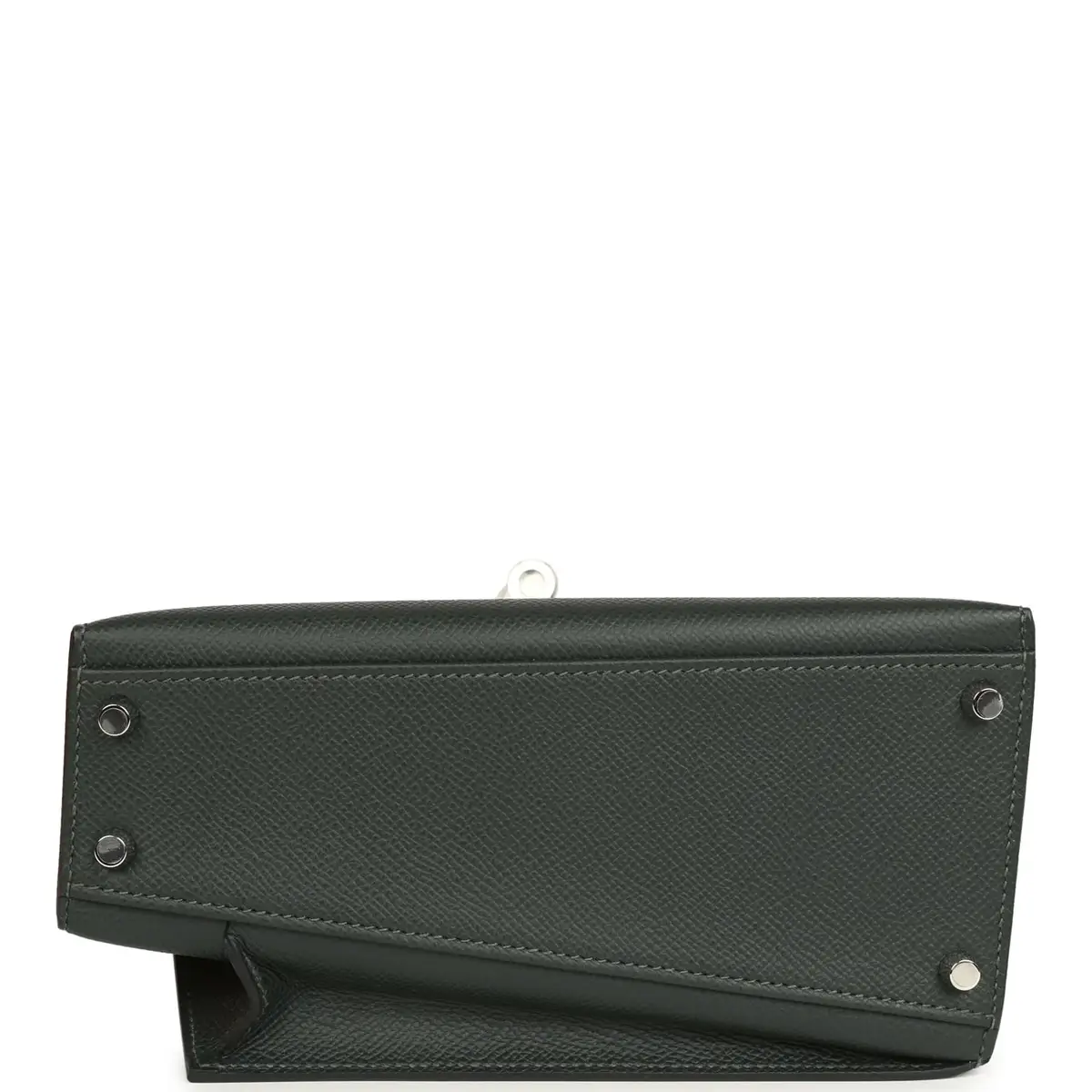 HERMÈS Hermes Kelly Sellier En Desordre 20 Vert Fonce Epsom Palladium Hardware | Thumbnail 8