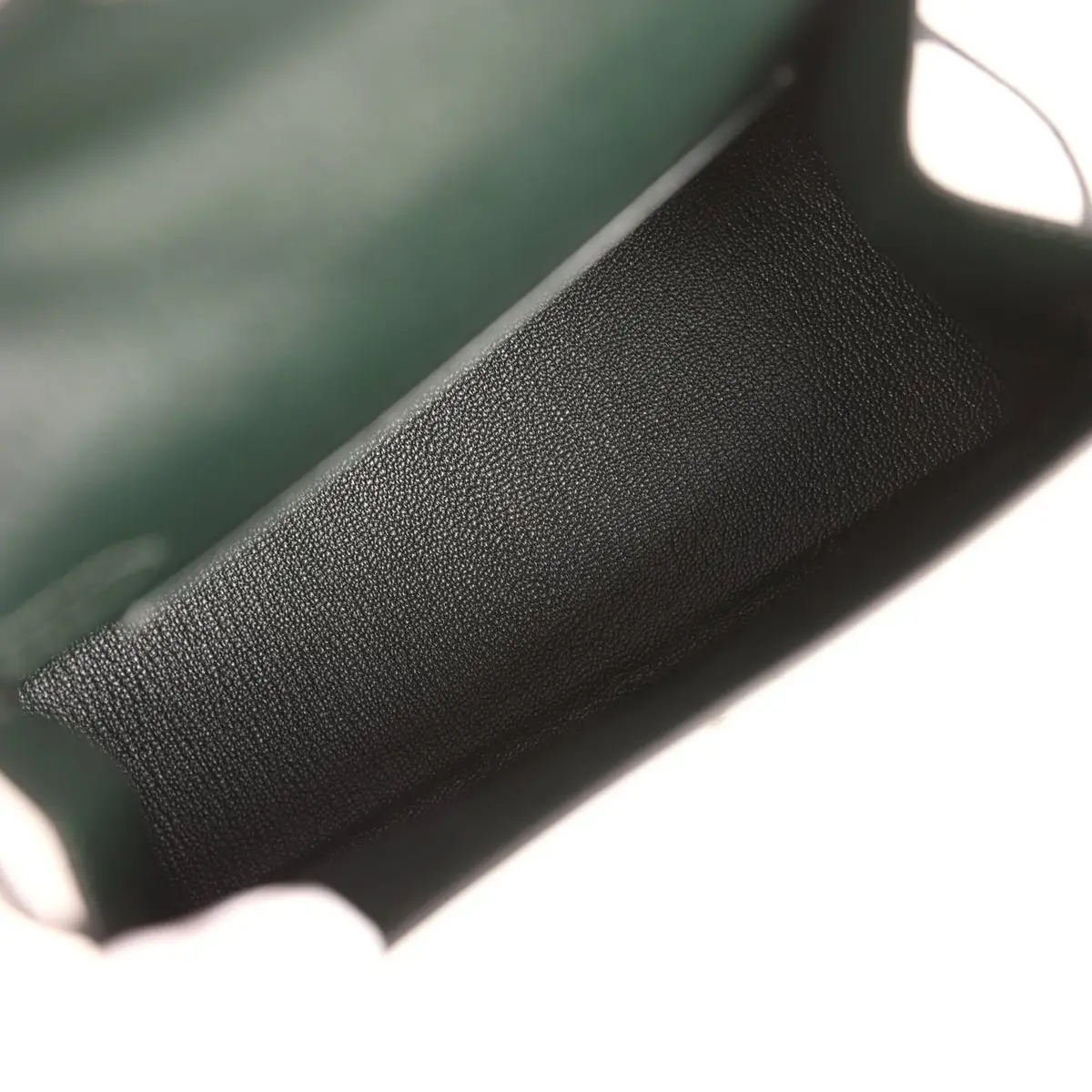 HERMÈS Hermes Kelly Sellier En Desordre 20 Vert Fonce Epsom Palladium Hardware | Thumbnail 9
