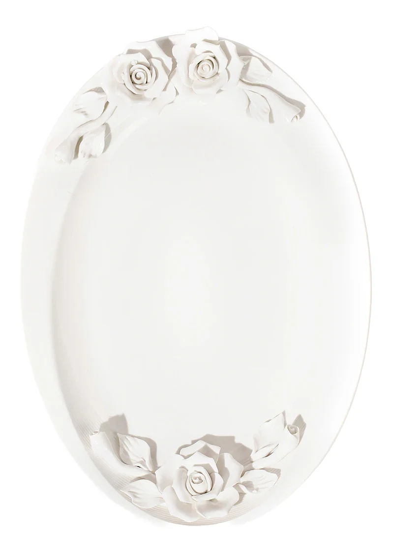 Noon & Moon Isabella Artisan Rose Oval Platter 12 Inch