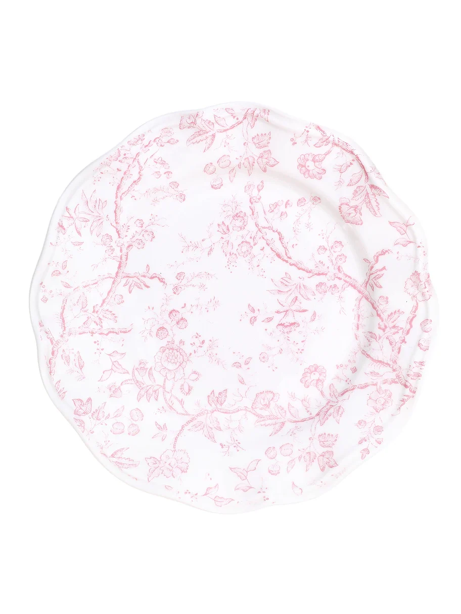Noon & Moon Rosy Bloom Plate 7.5 Inch