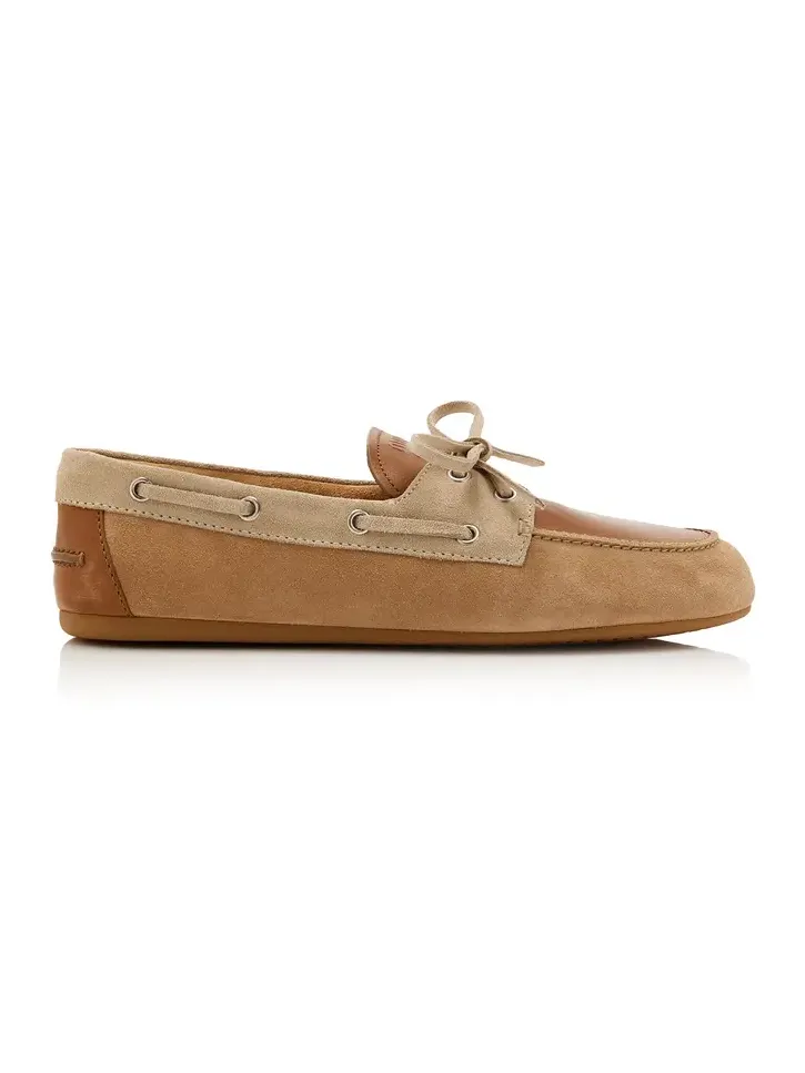 Leather and Suede Boat Shoes