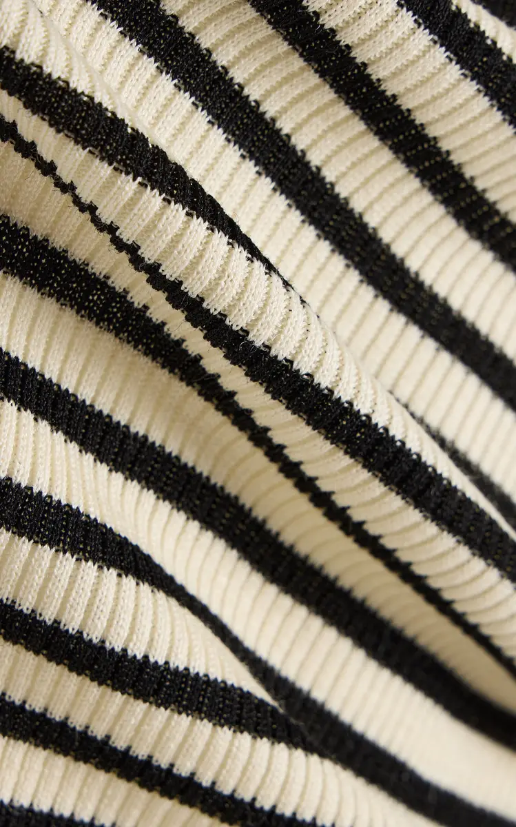 Nili Lotan Hettie Striped Silk T-Shirt | Thumbnail 5