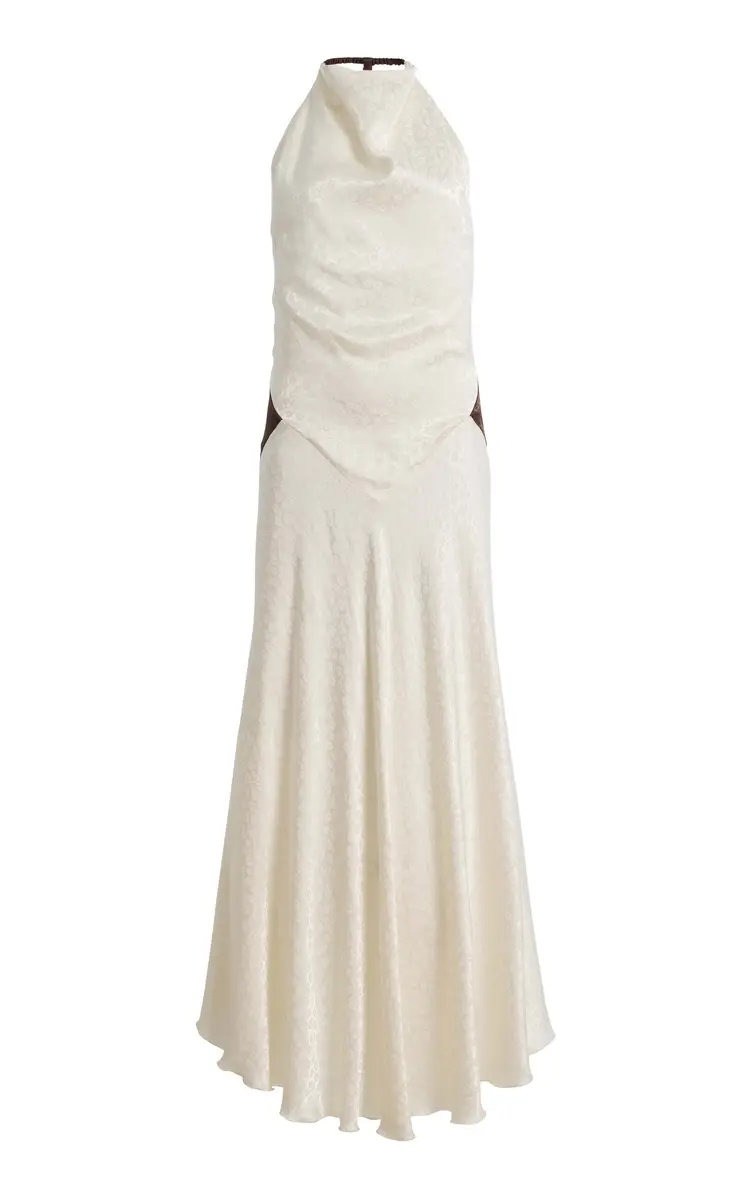 SIEDRÉS Jeanne Floral Jacquard Maxi Dress | Image 1 SIEDRÉS Jeanne Floral Jacquard Maxi Dress | Image 1