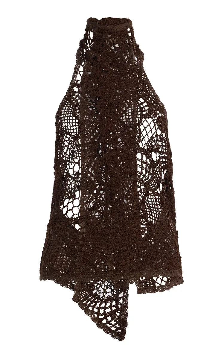SIEDRÉS Indy Crocheted Lace Top | Thumbnail 9