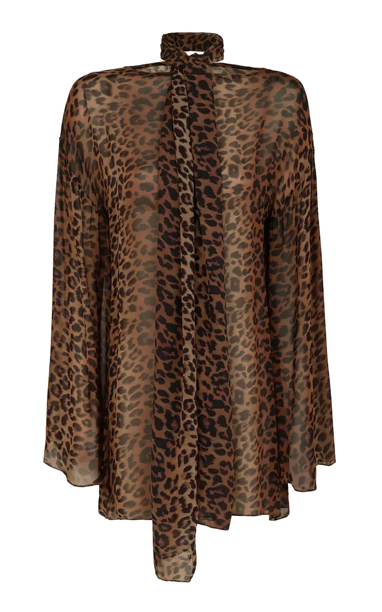 ViX x RHW Tammy Leopard Mesh Mini Scarf Dress | Image 1 ViX x RHW Tammy Leopard Mesh Mini Scarf Dress | Image 1