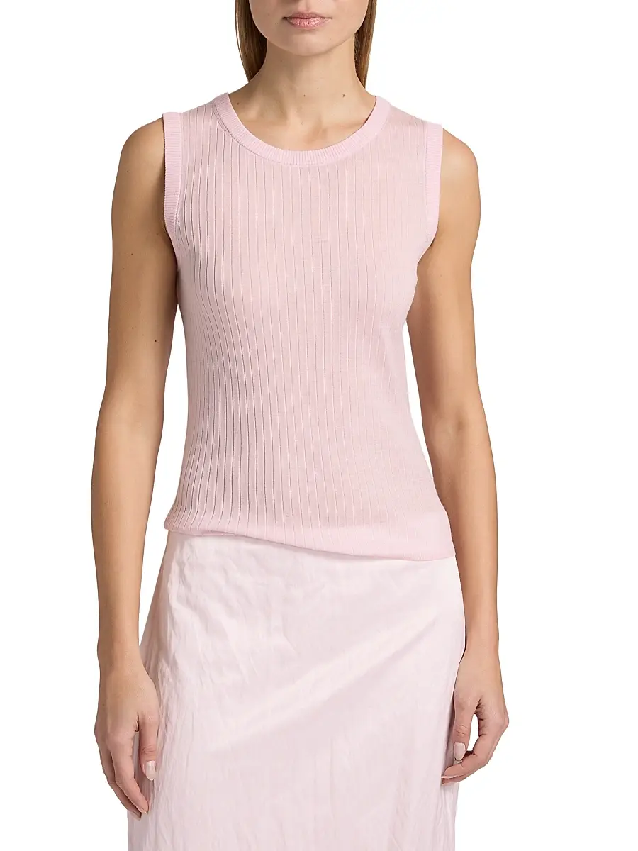 A.L.C. A. L.C. Women's Mick Rib-Knit Merino Wool Sleeveless Top | Thumbnail 3 A.L.C. A. L.C. Women's Mick Rib-Knit Merino Wool Sleeveless Top | Thumbnail 3