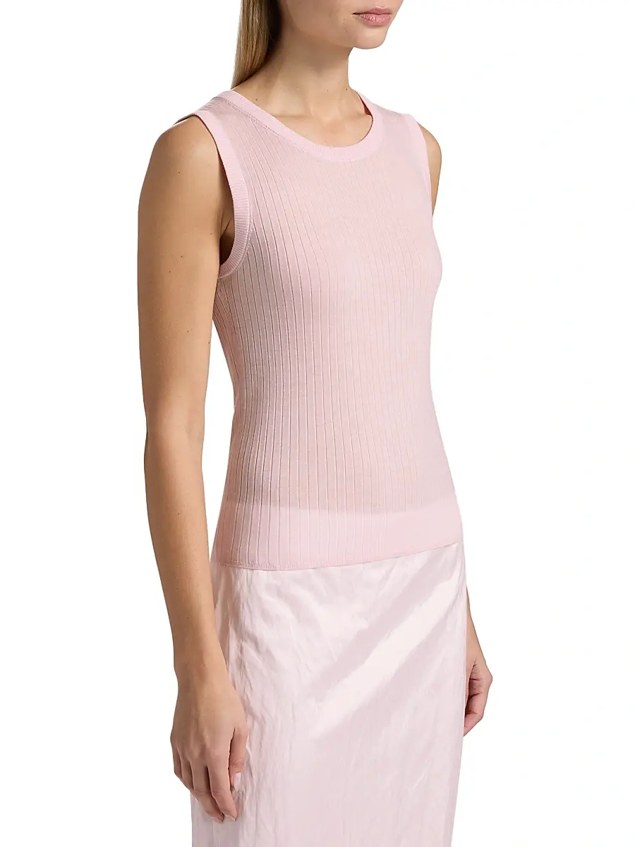 A.L.C. A. L.C. Women's Mick Rib-Knit Merino Wool Sleeveless Top | Thumbnail 4 A.L.C. A. L.C. Women's Mick Rib-Knit Merino Wool Sleeveless Top | Thumbnail 4