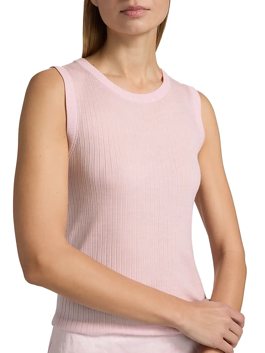 A.L.C. A. L.C. Women's Mick Rib-Knit Merino Wool Sleeveless Top | Thumbnail 6 A.L.C. A. L.C. Women's Mick Rib-Knit Merino Wool Sleeveless Top | Thumbnail 6